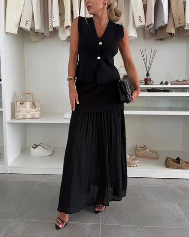 Clidress Buttons Up Top & Pants Set