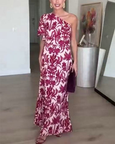 Clidress Stain Circular Disc Maxi Dress