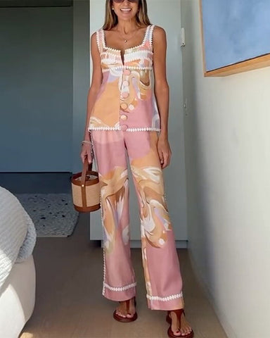 Clidress Retro Radish Plus Size Jumpsuit
