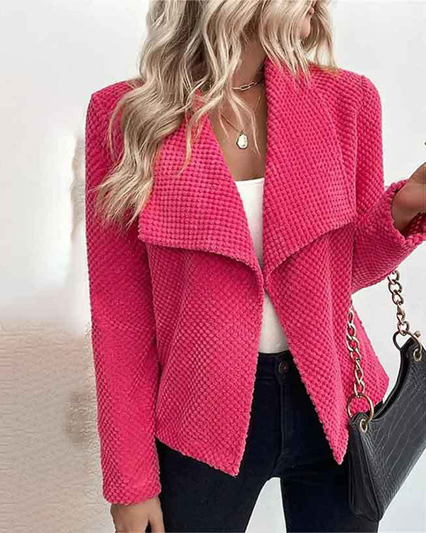 Clidress 2023 Lapel Suit Solid  Coat Jacket