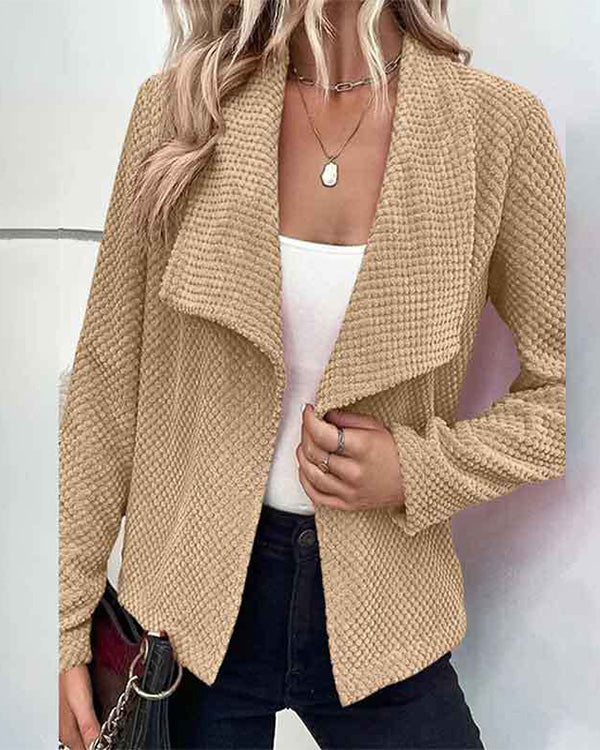 Clidress 2023 Lapel Suit Solid  Coat Jacket