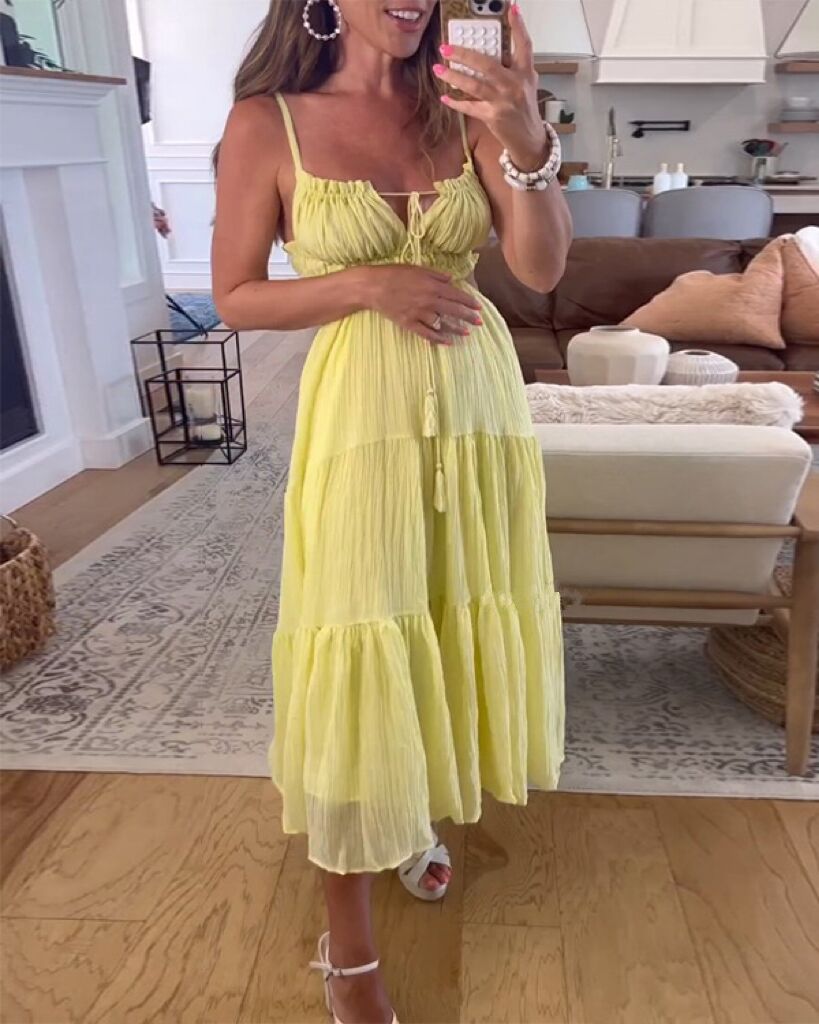 Clidress Strap Backless BOHO Maxi Dress
