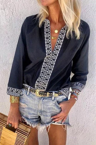 Clidress Colorful Sequins Sleeves Blouse