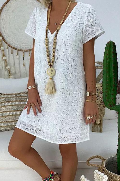 Clidress Stylish Lace A Line Dress