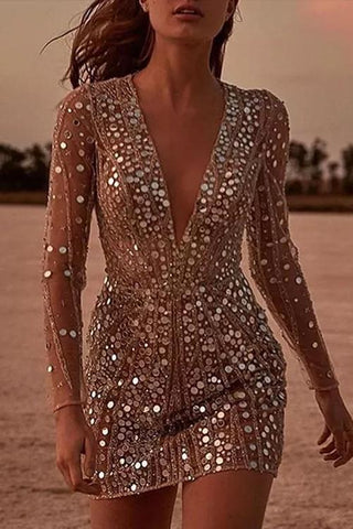 Clidress Sexy Split Slip Mesh Maxi Dress
