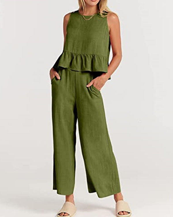 Clidress Tank Top & Ninth Pants Set