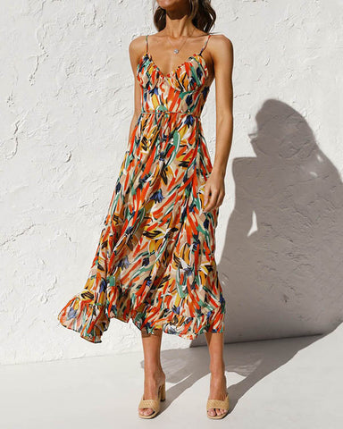 Clidress One Shoulder Flower Evening Dress