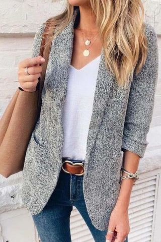 Clidress Plaid British Style Cardigan