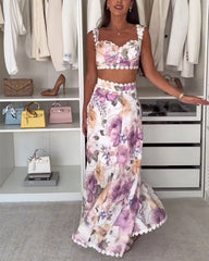 Clidress Set aus unregelmäßigem Strickkleid mit Netzplissee