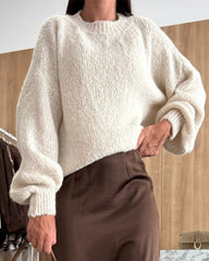 Clidress Loose Fit Pullover Sweater