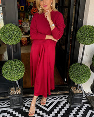 Clidress Sweater & Dress 2 Piece Set