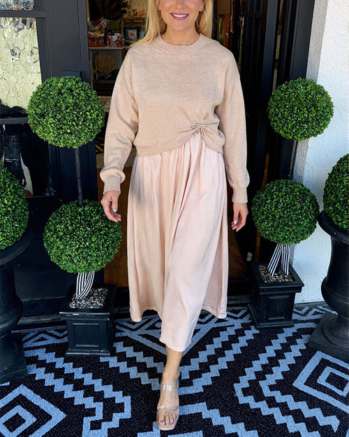 Clidress Sweater & Dress 2 Piece Set