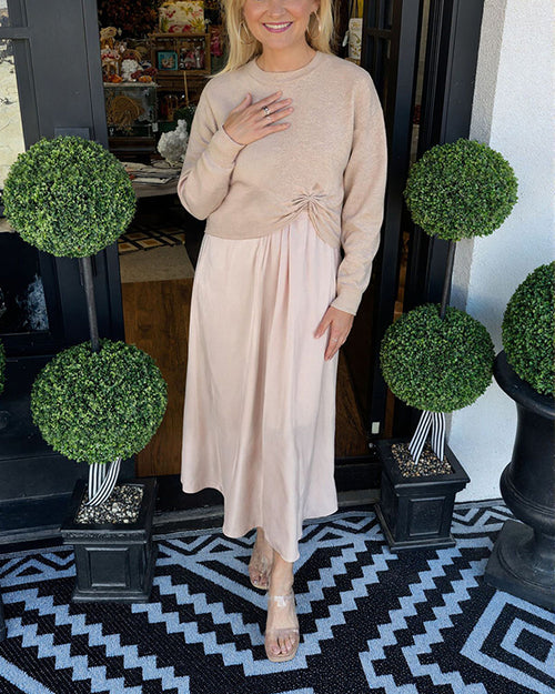 Clidress Sweater & Dress 2 Piece Set