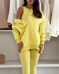 Clidress Solid Vest&Hoodie&Pants 3 Pieces Set(10 Colors)