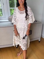 Ensemble robe plissée en maille asymétrique Clidress