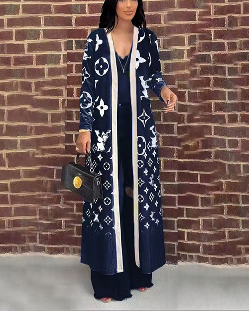 Fashion V  Long Cardigan Coat