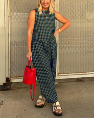 Clidress TK Grid Top & Pants Set
