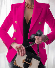 Clidress Double Breasted Leisure Suit Blazer