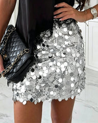 Jupe midi à sequins Clidress (SOLDES)