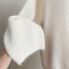 Clidress Off Shoulder Loose Fit Sweater