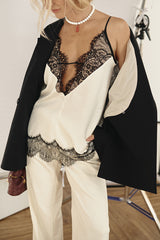 Clidress Lace Sleeveless Slip Vest Top