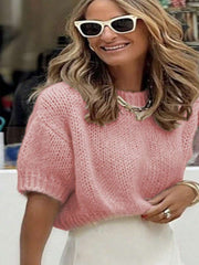 Clidress O Neck Knitting Sweater Top