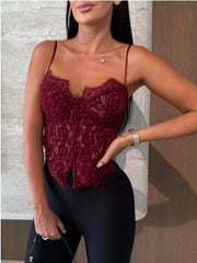 Clidress Sexy Lace Cami Tank Top 4 Colors