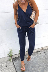 Clidress Sling V Neck Jumpsuit