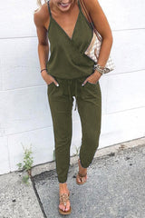 Clidress Sling V Neck Jumpsuit