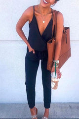 Clidress Sling V Neck Jumpsuit