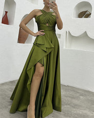 Clidress Cross Backless Slip Maxi Evening Dress