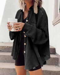 Clidress Velvet Soft Shirt Jacket