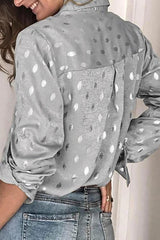 Clidress Metal Feel Dot Shirt