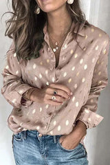 Clidress Metal Feel Dot Shirt
