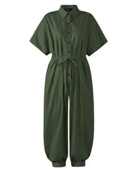 Clidress Retro Radish Plus Size Jumpsuit