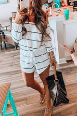 Clidress Striped One-Piece Romper
