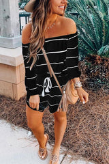 Clidress Striped One-Piece Romper