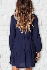 Clidress V-Neck A-Line Cake Dress