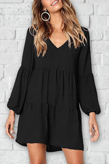 Clidress V-Neck A-Line Cake Dress