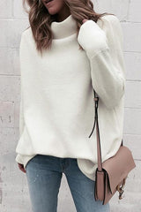 Clidress Pure White Ribbed Knitting Top