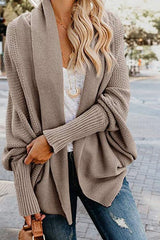 Clidress Batwing Sleeves Sweater Cardigans