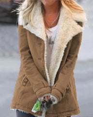 Clidress Fluffy lined Cotton Padded Jacket