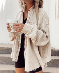 Clidress Velvet Soft Shirt Jacket