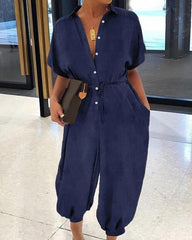 Clidress Retro Radish Plus Size Jumpsuit