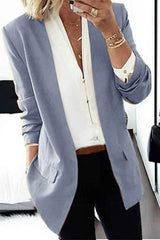 Clidress No Button Leisure Suit Blazer