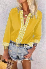 Clidress Bracelet Sleeve Retro Shirt