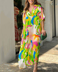 Clidress V Neck Dopamine Happy Dress
