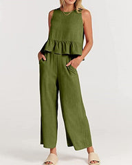 Clidress Tank Top & Ninth Pants Set