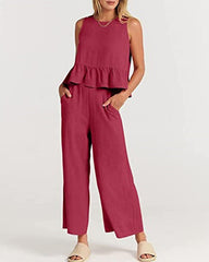 Clidress Tank Top & Ninth Pants Set
