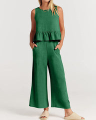 Clidress Tank Top & Ninth Pants Set